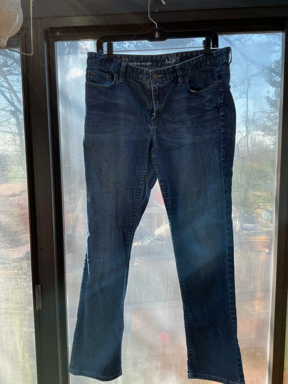 LOFT Dark Blue Boot-Cut Women's Jeans